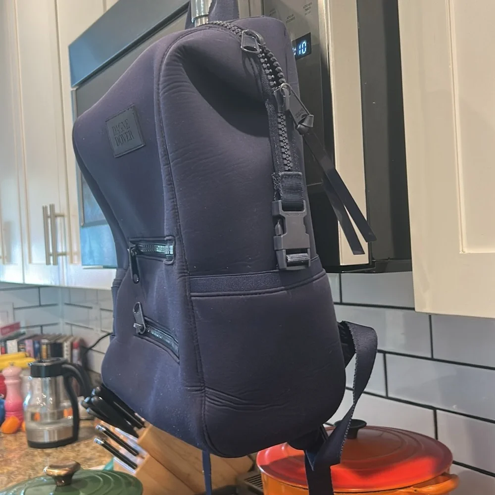 Navy Dagne Dover Indi Neoprene diaper backpack bag  accessories Blue